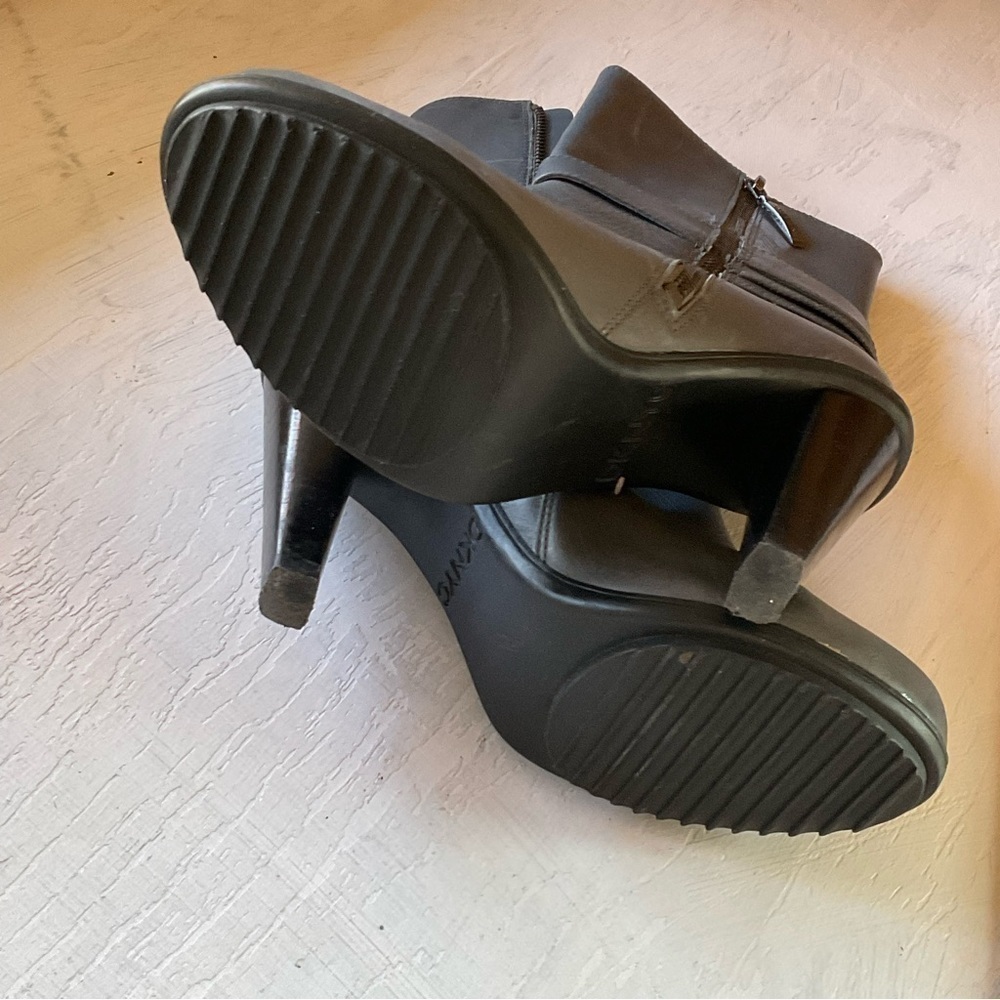 DKNYC Ankle Boots Heeled Booties Ardis Heather Grey Rounded Toe Women’s Size 6 - Picture 9 of 12
